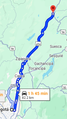 Ubate Mapa Bogotá a Ubaté en Bus * Pasajes 2025